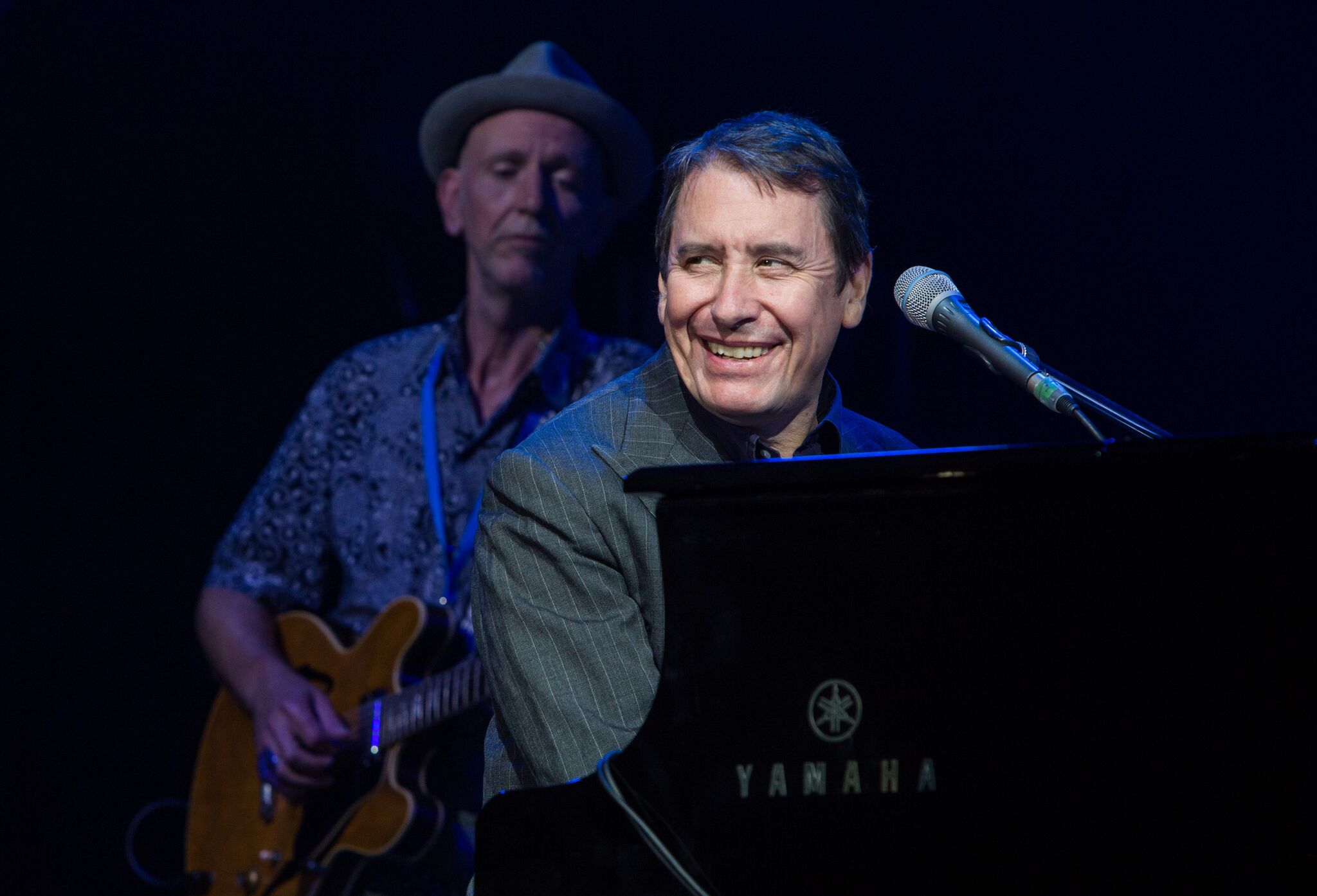 Jools Holland enjoying Cornbury's final night.